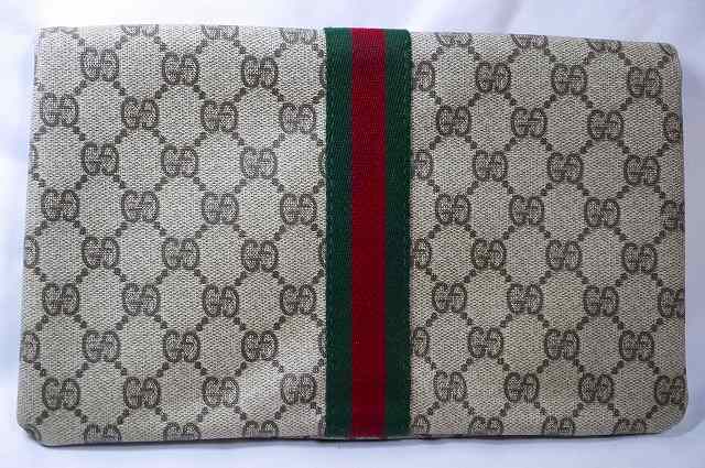OLD Gucci 50s クラッチバッグ(茶・GG) - 画像 (2)
