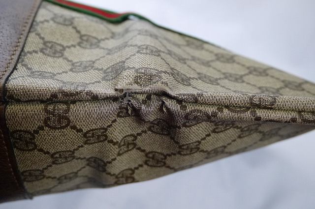 OLD Gucci 50s クラッチバッグ(茶・GG) - 画像 (5)