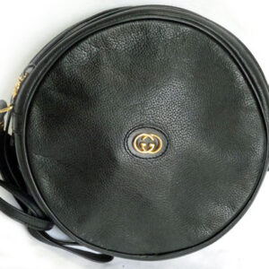 OLD Gucci　丸ポシェット（黒）