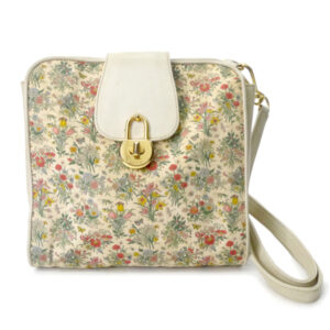 OLD Gucci　南京錠ロック フローラミニバッグ（アイボリー）