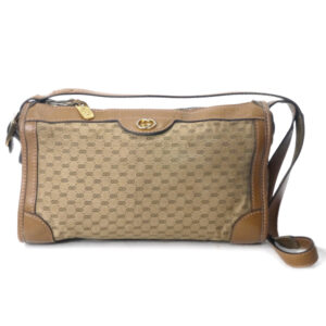 OLD Gucci マイクロGG横長ジャガードショルダー（ベージュ）