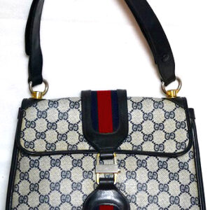 OLD Gucci　縦シェリー2wayバッグ(青)