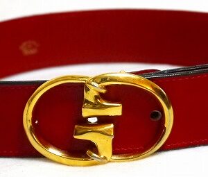 OLD Gucci 赤皮ベルト